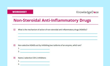 Worksheet: Non-Steroidal Anti-Inflammatory Drugs